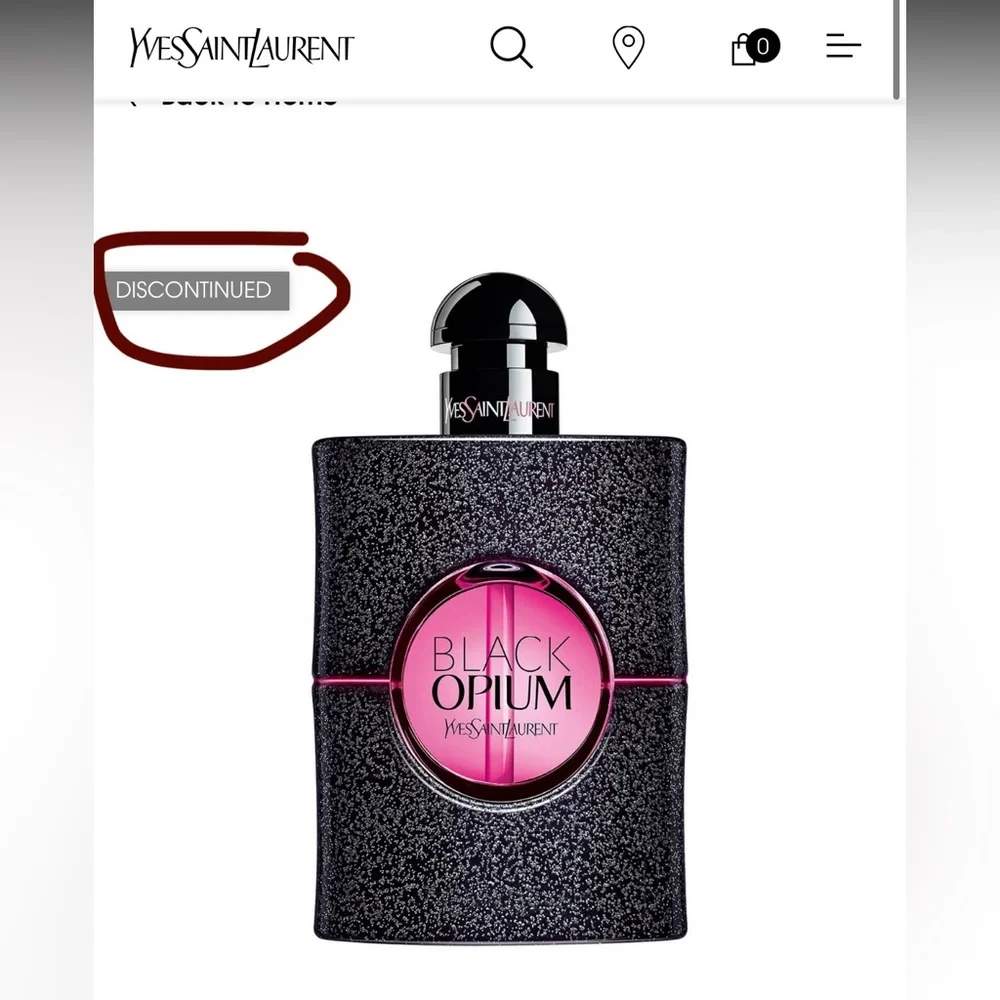 NIB Discontinued YSL Yves Saint Laurent BLACK OPIUM EAU DE PARFUM NEON 2.5 fl oz - Picture 3 of 12